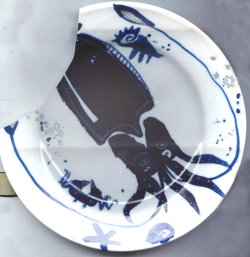 Alchimist Blue Dinner Plate by Lengsfeld Porzellan-1