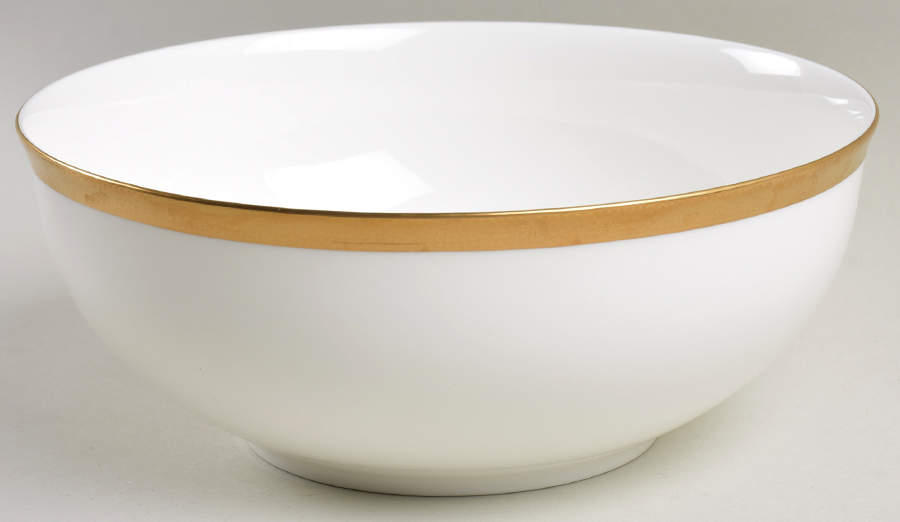 Hewitt Gold 8" Round Vegetable Bowl by Ralph Lauren China-1