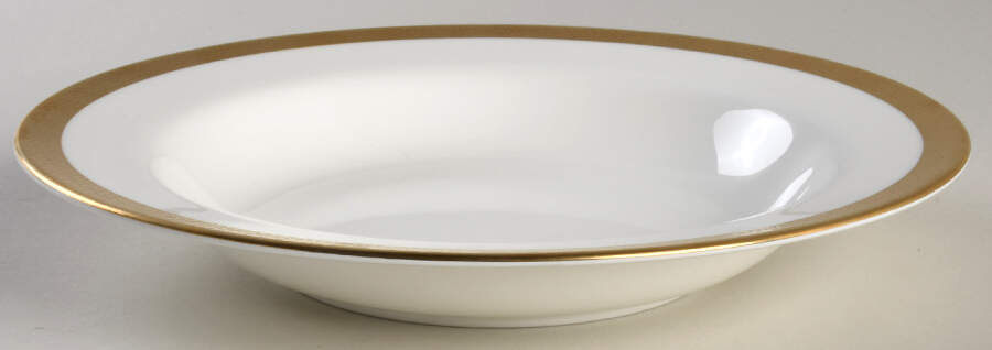 Hewitt Gold Rim Soup Bowl by Ralph Lauren China-1