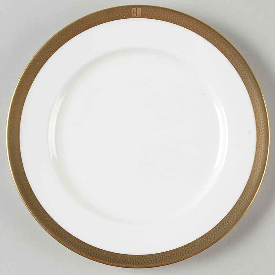 Hewitt Gold Salad Plate by Ralph Lauren China-1