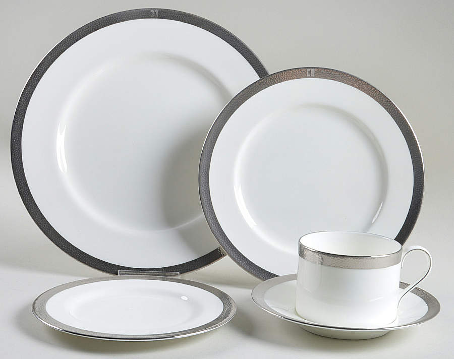 Hewitt Platinum 5 Piece Place Setting by Ralph Lauren China-1