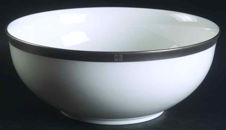 Hewitt Platinum 8" Round Vegetable Bowl by Ralph Lauren China-1