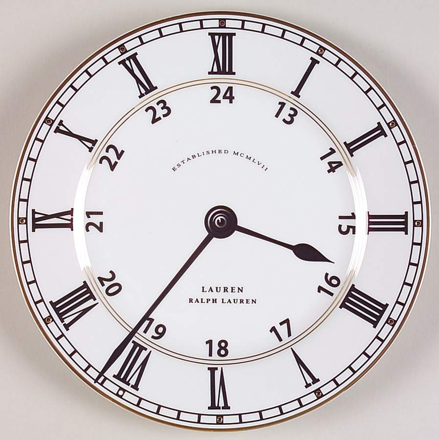 Pocketwatch (Newer, Intro 2004) Breakfast Plate by Ralph Lauren China-1
