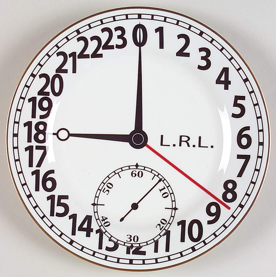 Pocketwatch (Newer, Intro 2004) Breakfast Plate by Ralph Lauren China-1