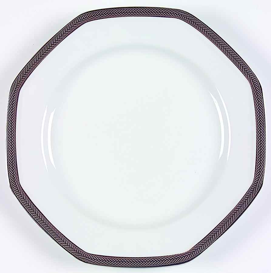 Equestrian Braid Platinum Dinner Plate by Ralph Lauren China-1