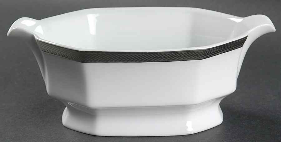 Equestrian Braid Platinum Gravy Boat by Ralph Lauren China-1