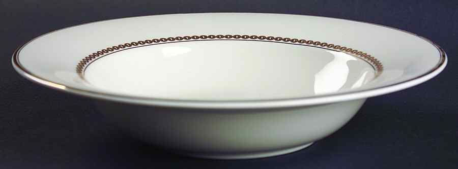 Claridge Gold Rim Soup Bowl by Ralph Lauren China-1