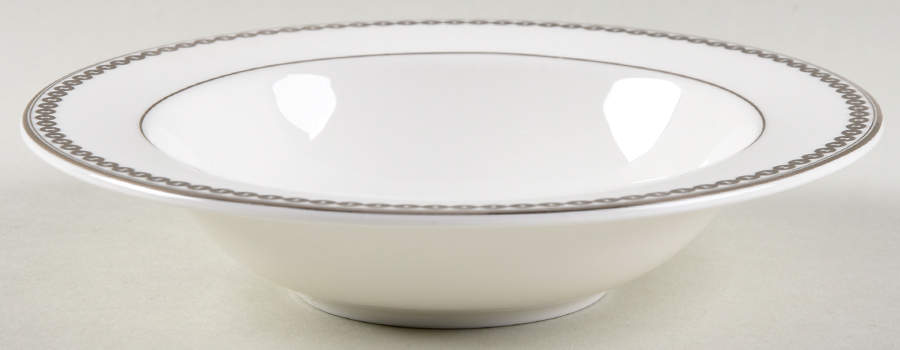 Claridge Platinum Rim Fruit/Dessert (Sauce) Bowl by Ralph Lauren China-1