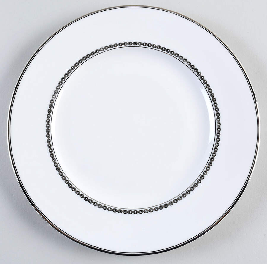 Claridge Platinum Dinner Plate by Ralph Lauren China-1