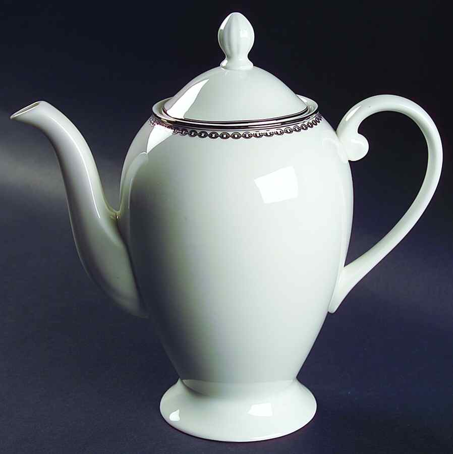 Claridge Platinum Coffee Pot & Lid by Ralph Lauren China-1