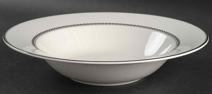 Claridge Platinum 11" Round Vegetable Bowl by Ralph Lauren China-1