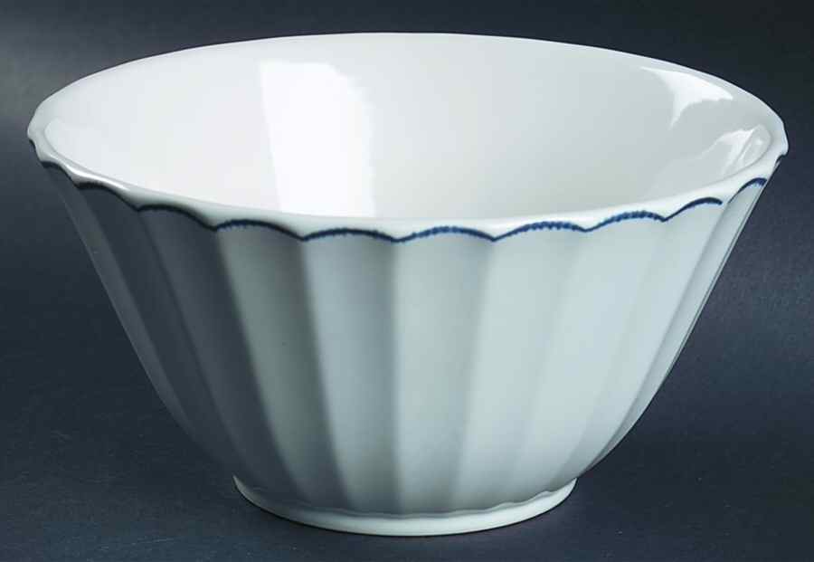 Featherstitch Blue Coupe Cereal Bowl by Ralph Lauren China-1