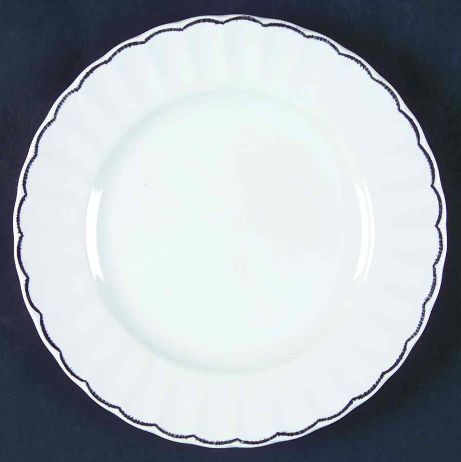 Featherstitch Black Salad Plate by Ralph Lauren China-1