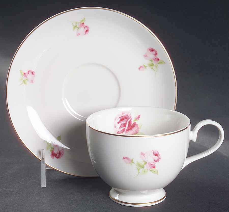 Hampton Blossom Footed Cup & Saucer Set by Ralph Lauren China-1