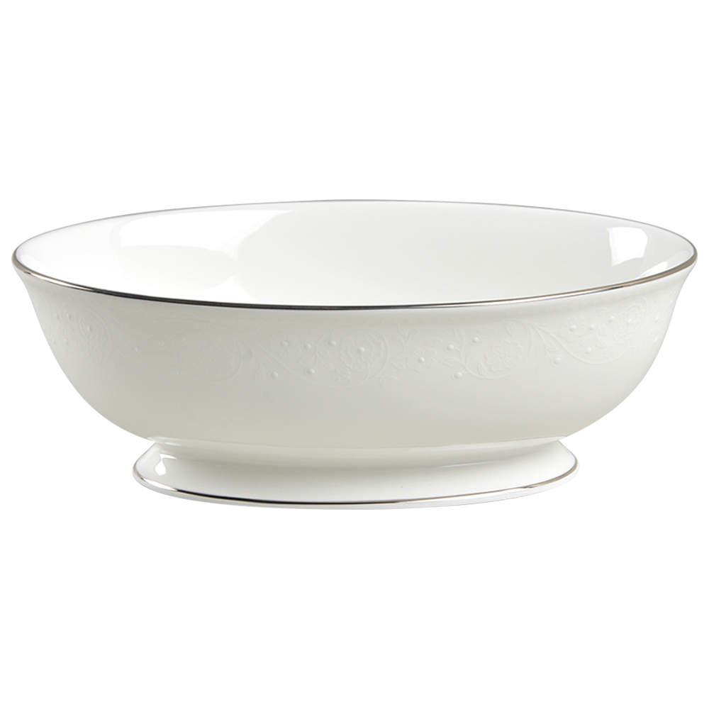 Floral Veil 9" Oval Vegetable Bowl by Lenox-1