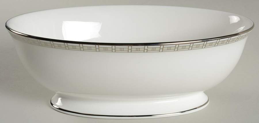 Timeless 9" Oval Vegetable Bowl by Lenox-1