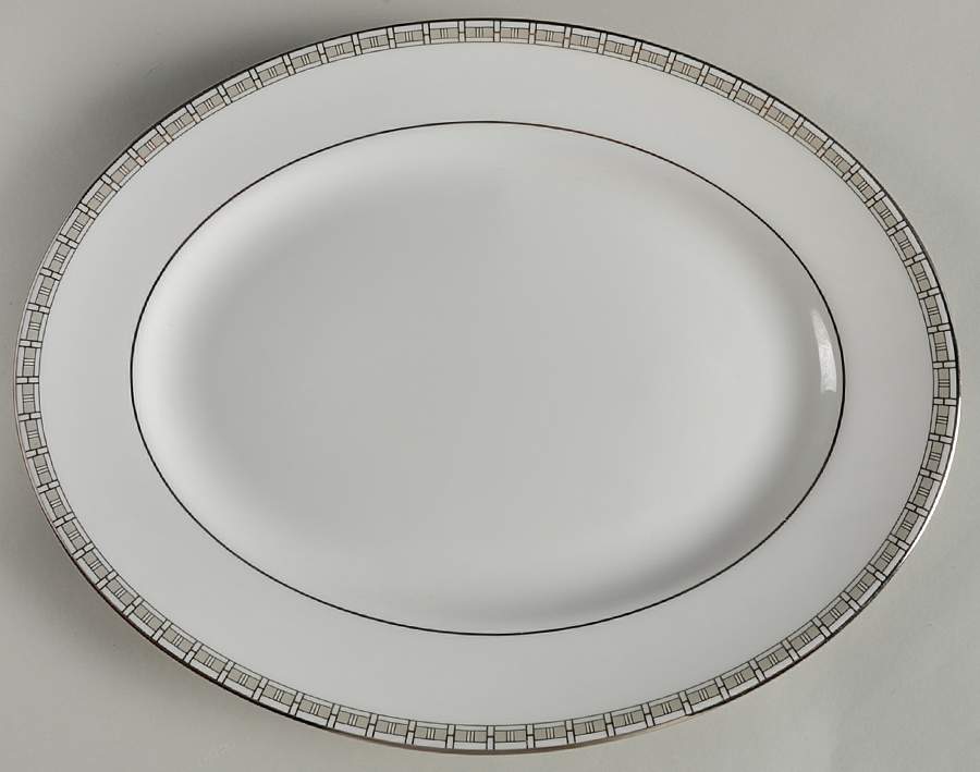 Timeless 13" Oval Serving Platter by Lenox-1