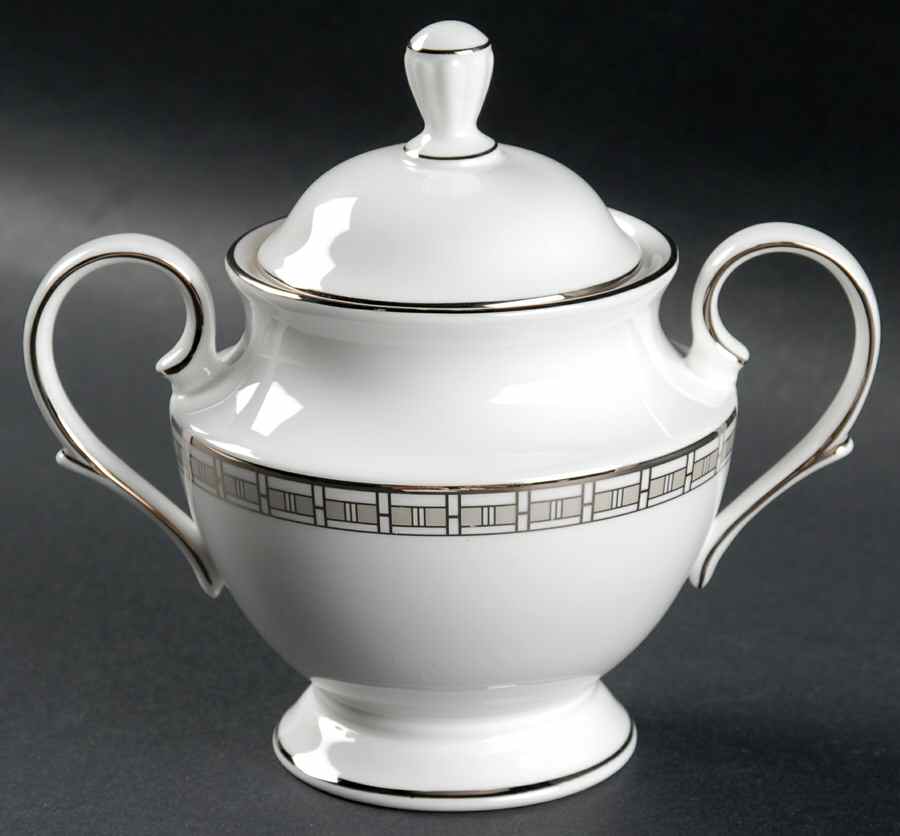 Timeless Sugar Bowl & Lid by Lenox-1