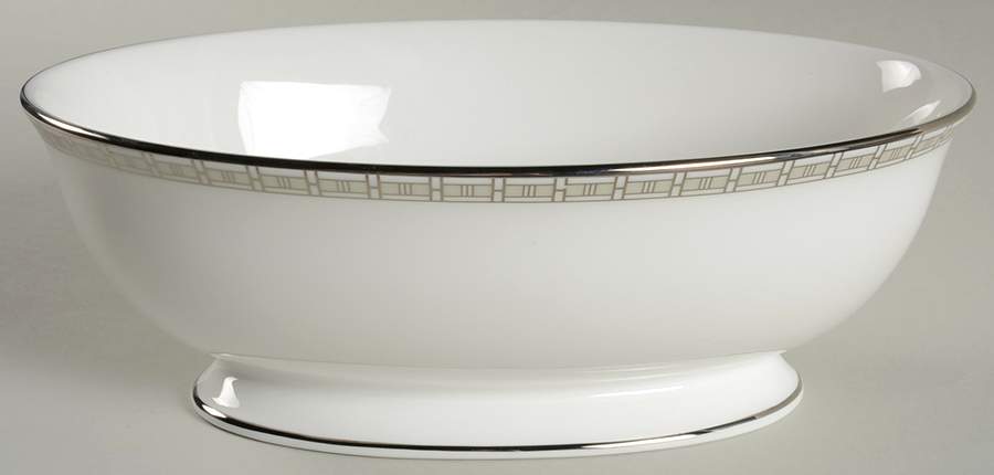 Timeless 9" Oval Vegetable Bowl by Lenox-1