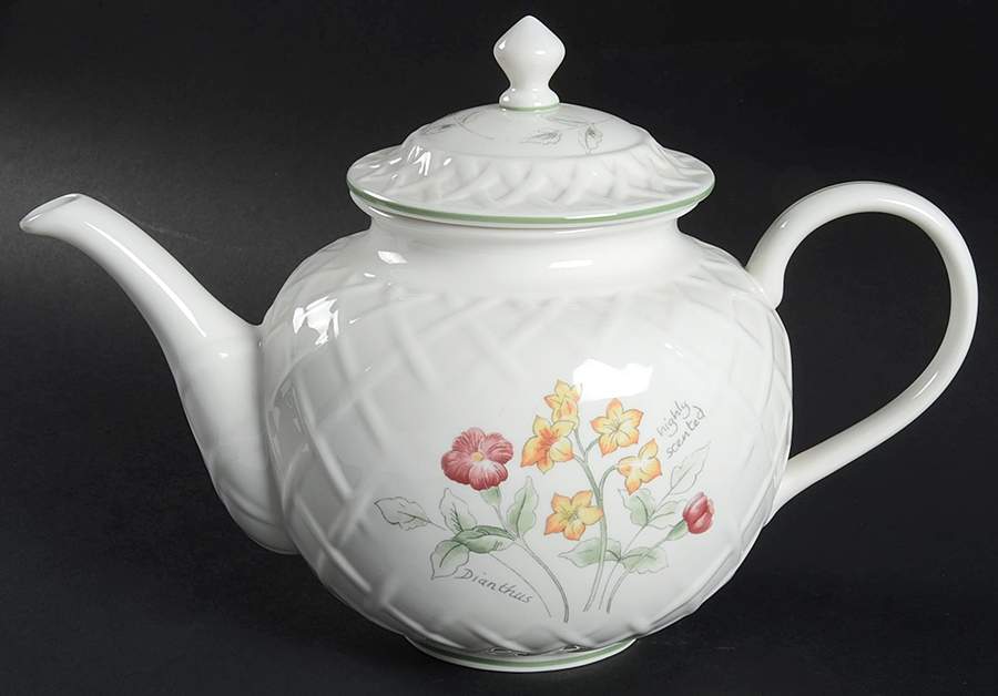 Artist Sketchbook Carved Teapot & Lid by Lenox-1