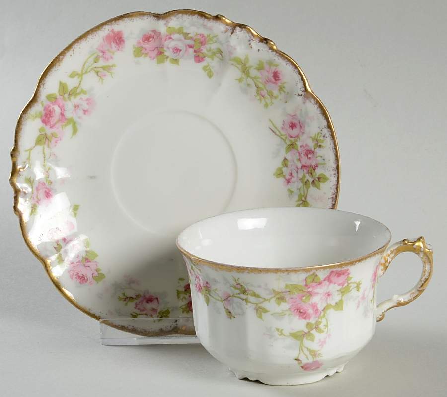 LSS137 Flat Cup & Saucer Set by Lazarus Straus & Sons-1