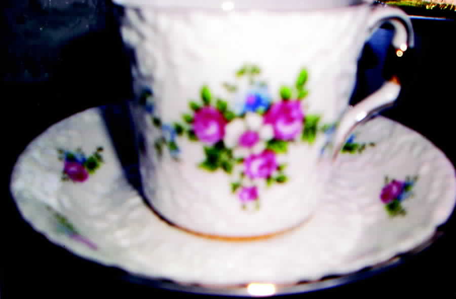 LIM247 Flat Cup & Saucer Set by Limoges-French-1