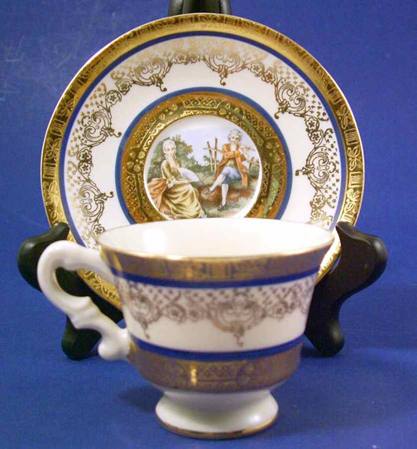 LP26 Footed Cup & Saucer Set by La Petite China-1