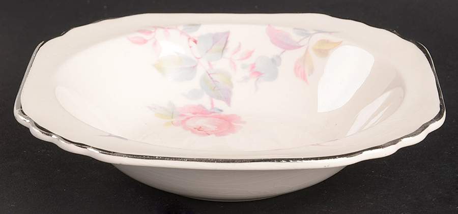 Rose Marie (Pearl Ivory) Rim Fruit/Dessert (Sauce) Bowl by Limoges-American-1
