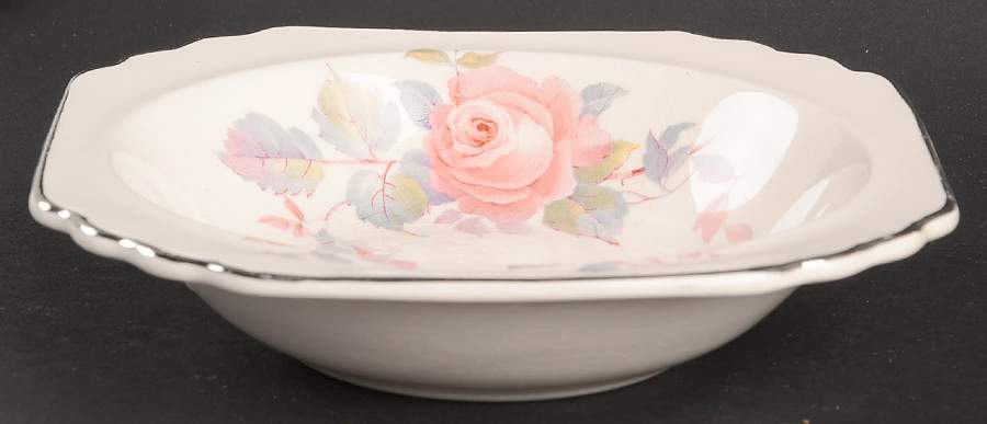 Rose Marie (Pearl Ivory) Rim Cereal Bowl by Limoges-American-1