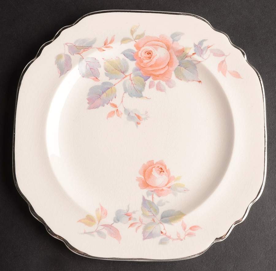 Rose Marie (Pearl Ivory) Bread & Butter Plate by Limoges-American-1