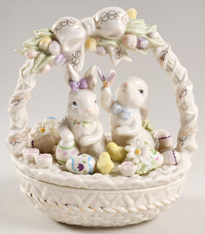 Easter Figural Basket & Lid by Lenox-1