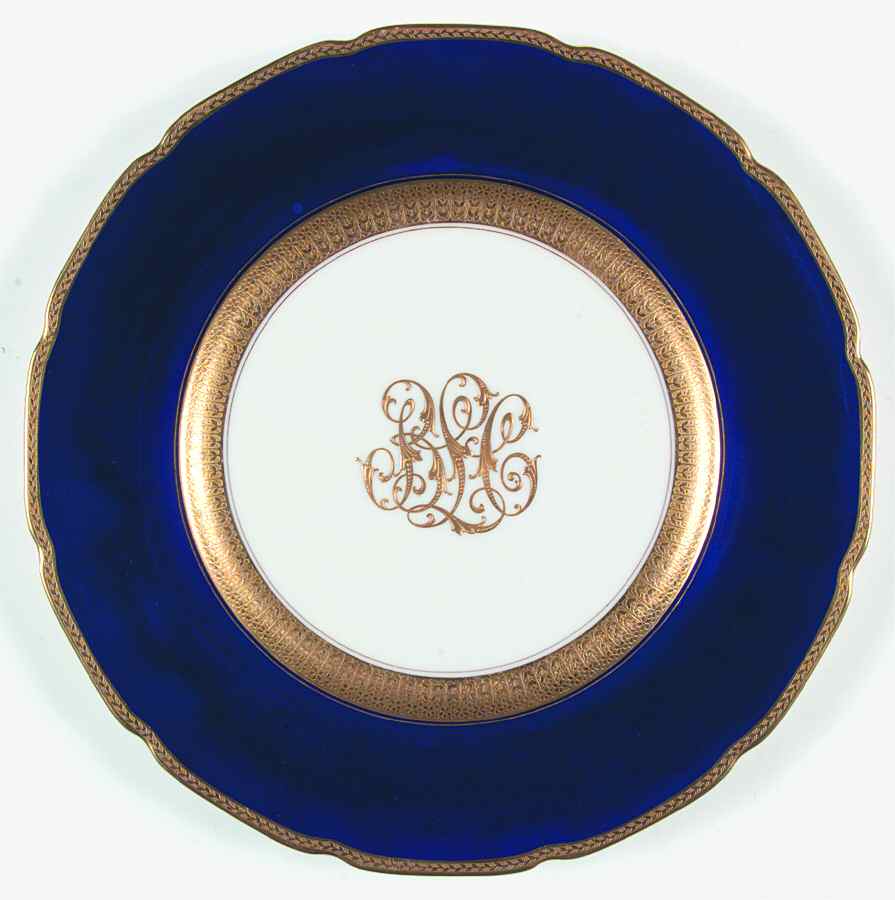 G389B Cobalt (Scalloped) Dinner Plate by Lenox-1