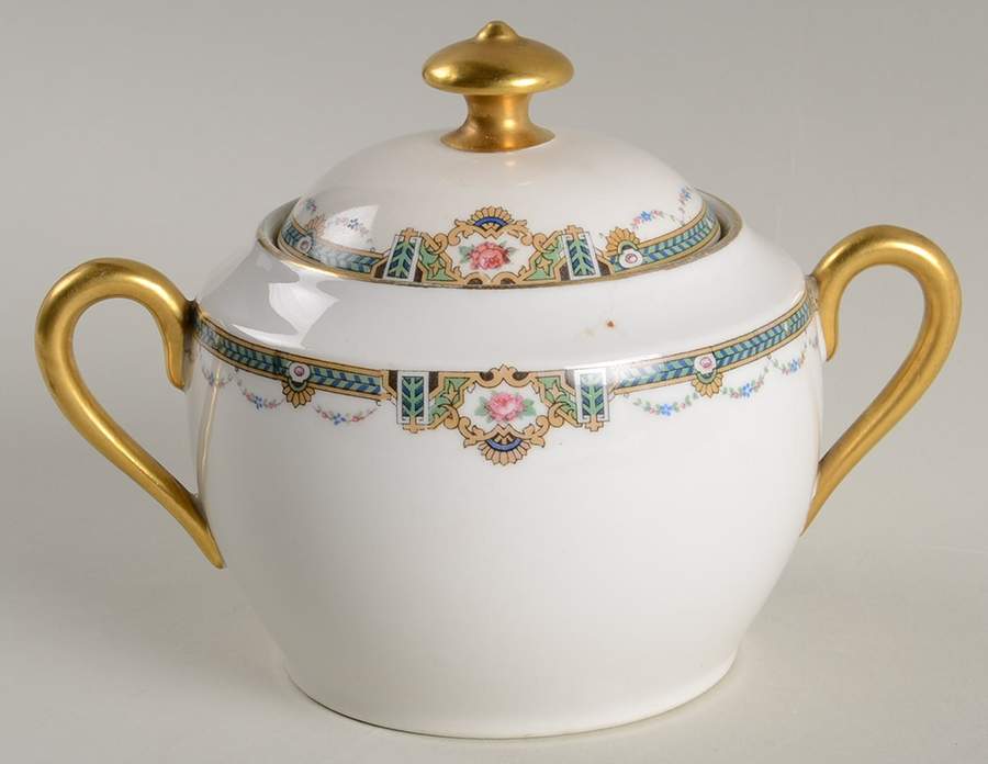 LEG62 Sugar Bowl & Lid by F Legrand & Cie-1