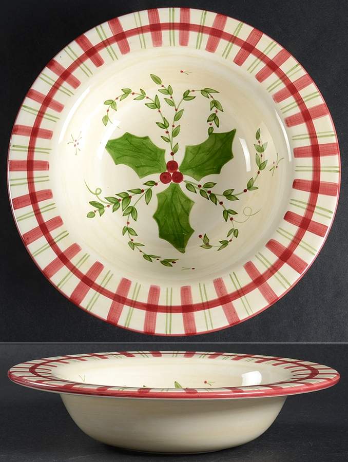 Holiday Rim Soup Bowl by Los Angeles-1