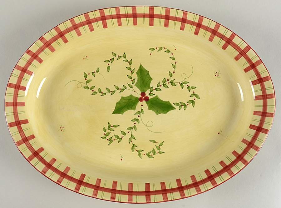 Holiday 16" Oval Serving Platter by Los Angeles-1