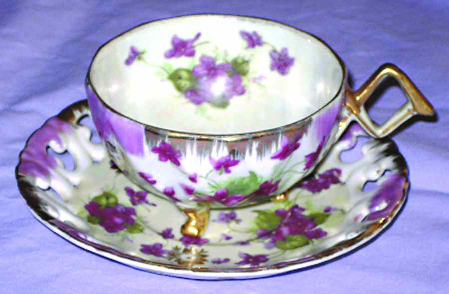 20336 Footed Cup & Saucer Set by Lefton-1