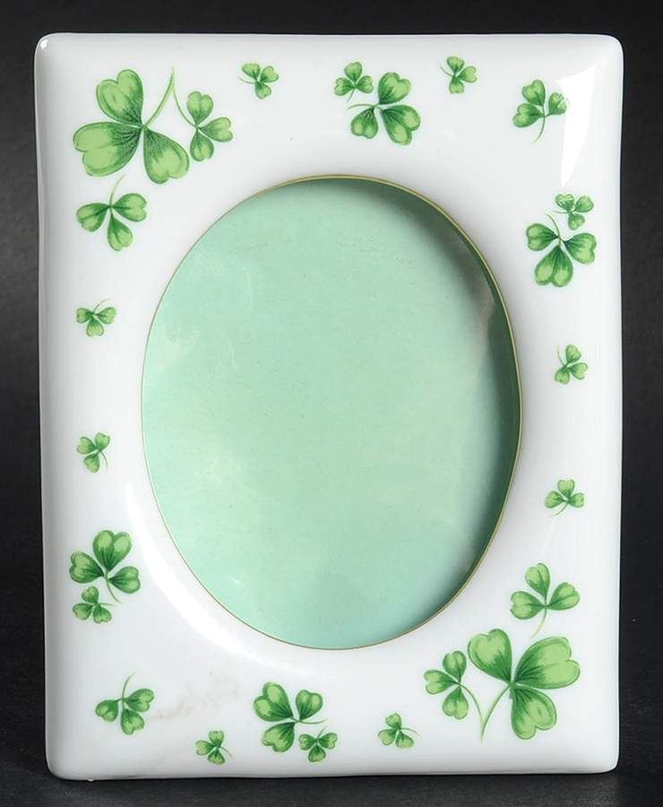 Shamrock St Patrick Frame-Holds 2.5" X 3" by Lefton-1