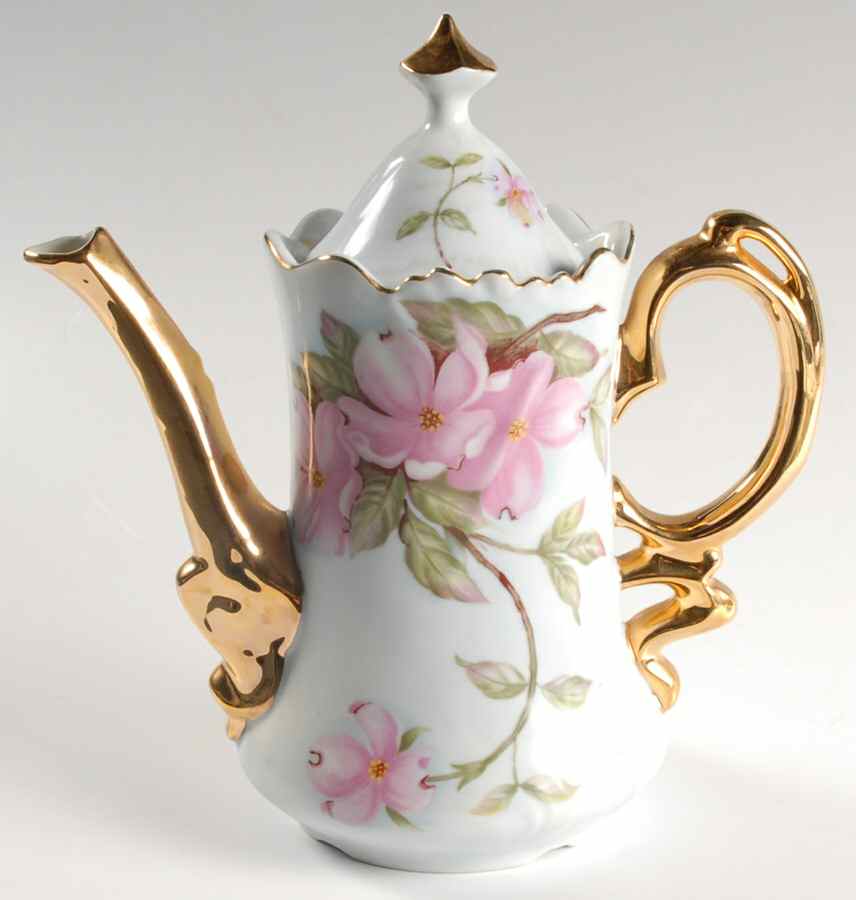 LEF52 Coffee Pot & Lid by Lefton-1