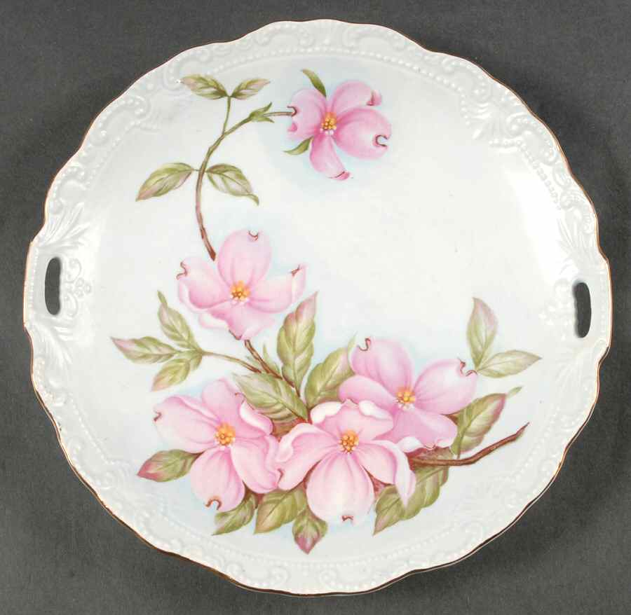 LEF52 Handled Cake Plate by Lefton-1