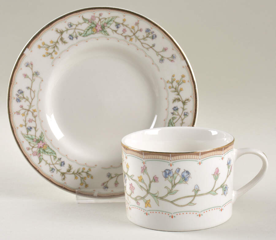 Wellesley Flat Cup & Saucer Set by Lifetime Hoan China-1