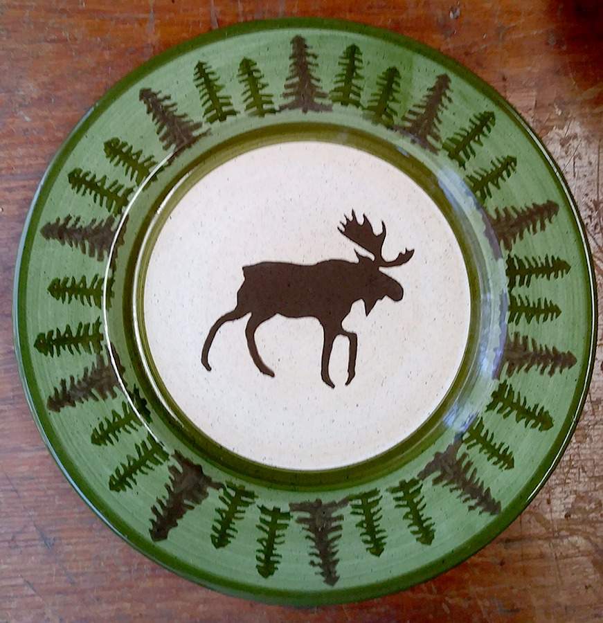 Rustic Lodge 14" Chop Plate (Round Platter) by Libbey-1