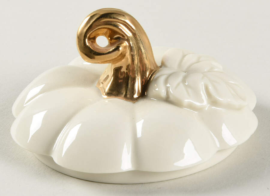Pumpkin Collection Lid for Pierced Candle Votive by Lenox-1