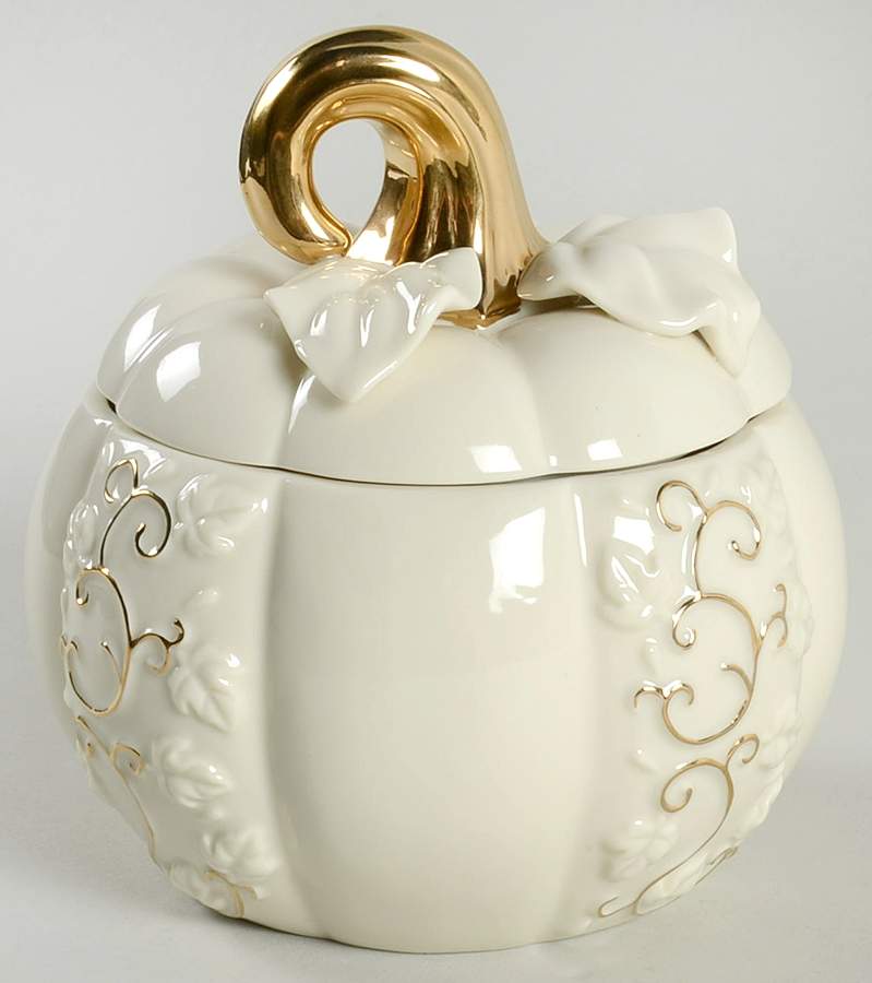 Pumpkin Collection Covered Soup Bowl by Lenox-1