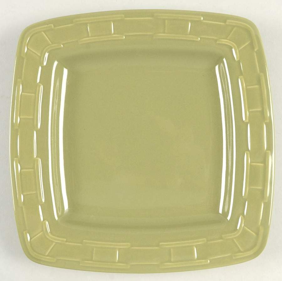 Woven Traditions Sage Square Luncheon Plate by Longaberger-1