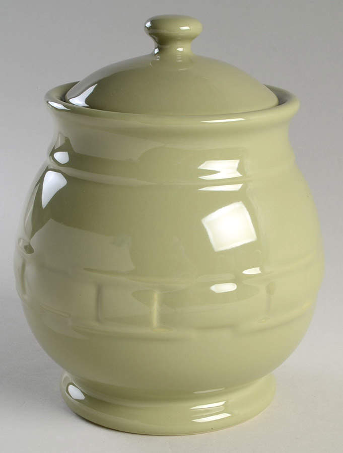 Woven Traditions Sage Medium Canister & Lid by Longaberger-1