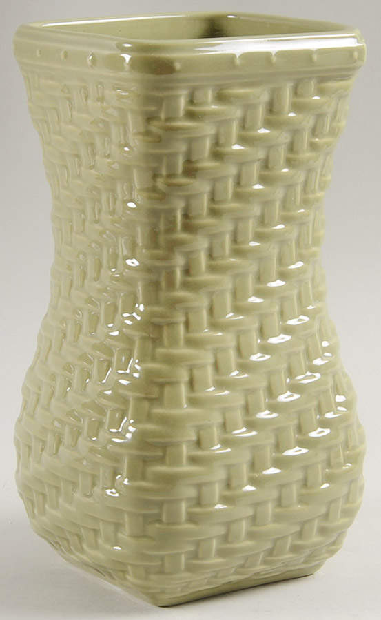 Woven Traditions Sage 8" Vase by Longaberger-1