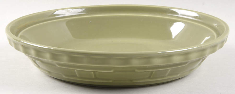 Woven Traditions Sage 10" Pie Baking Plate by Longaberger-1