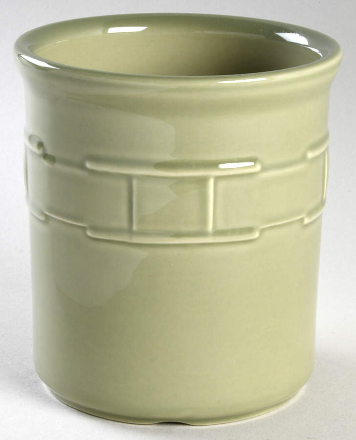 Woven Traditions Sage 5" Utensil Holder by Longaberger-1