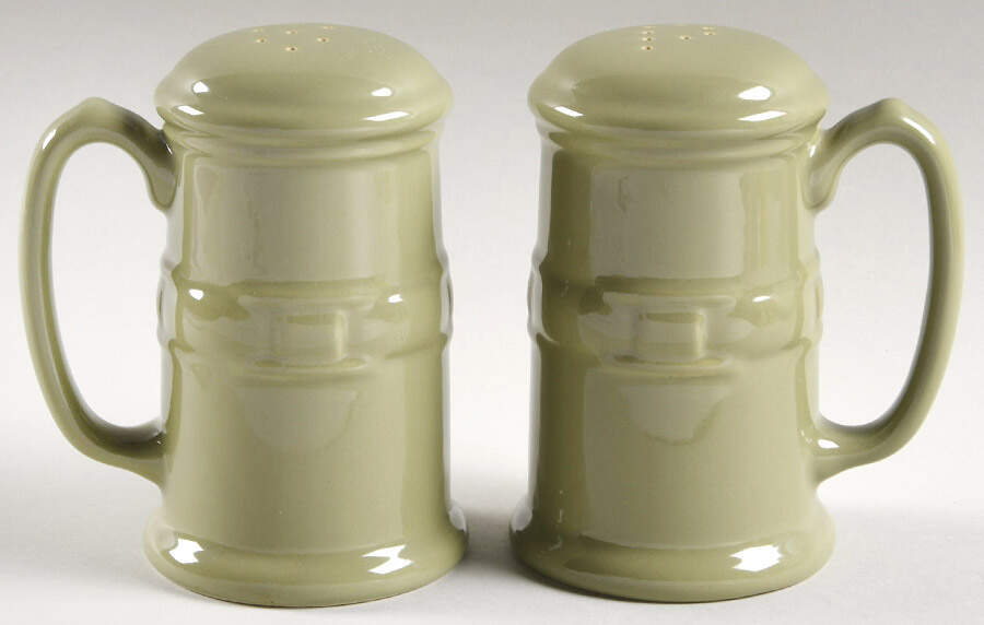 Woven Traditions Sage Stove Top Salt & Pepper Set by Longaberger-1