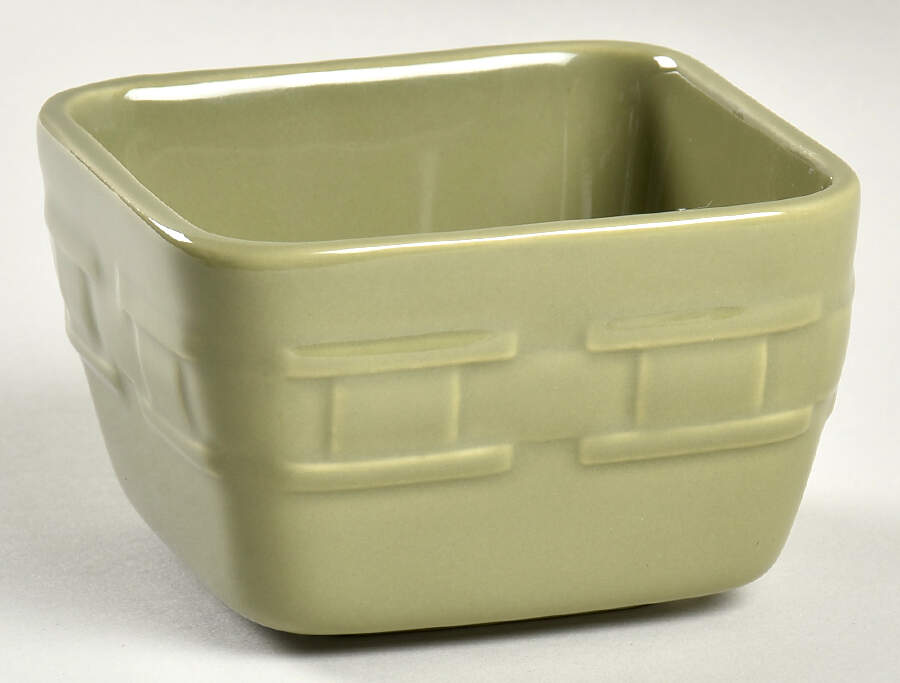 Woven Traditions Sage 4" Square Baker by Longaberger-1